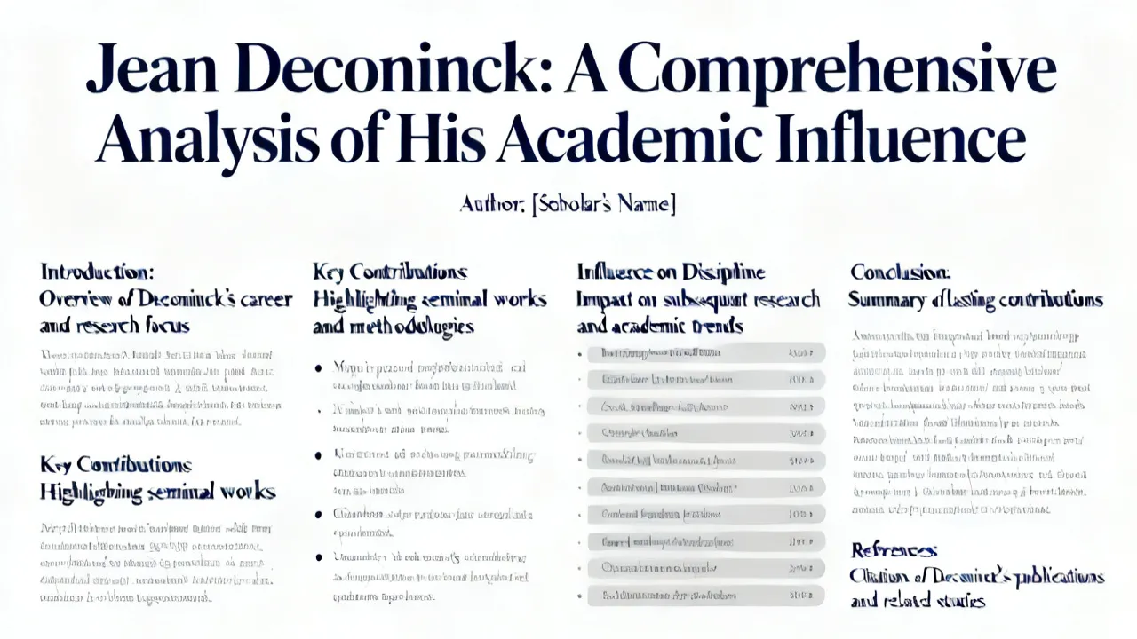 Analyzing Deconinck's 2009 Work