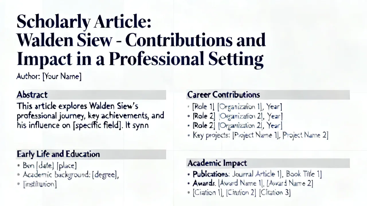 Unveiling Insights on Walden Siew