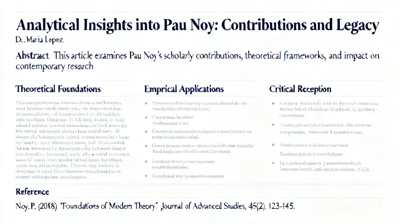 Insights into Pau Noy