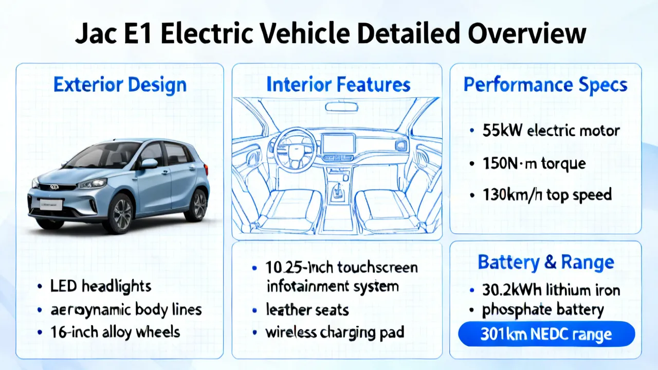 The Jac E1 Electric Vehicle Unveiled