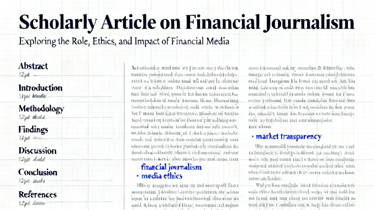 Insight to Financial Journalism Trends